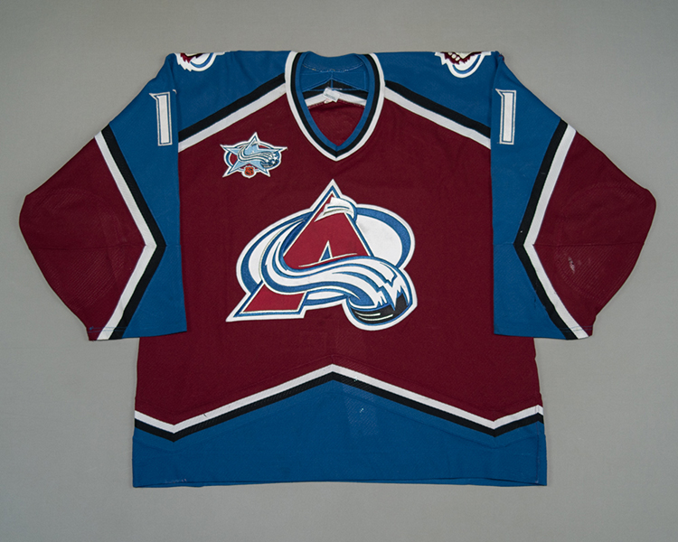 Chris Dingman Colorado Avalanche game worn jersey Front Chris Dingman Colorado Avalanche game worn jersey Front