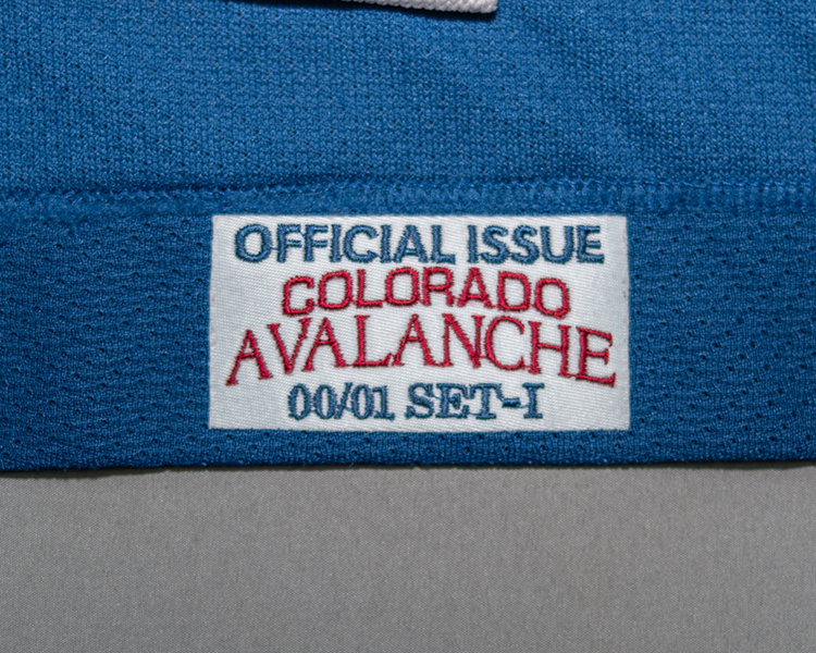 Chris Dingman Colorado Avalanche game worn jersey tagging Chris Dingman Colorado Avalanche game worn jersey tagging