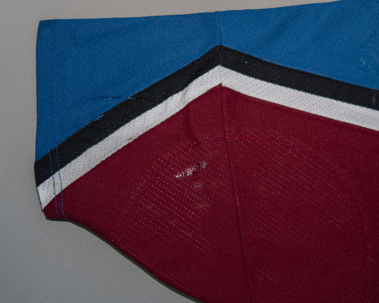 Chris Dingman Colorado Avalanche game worn jersey tagging Chris Dingman Colorado Avalanche game worn jersey tagging