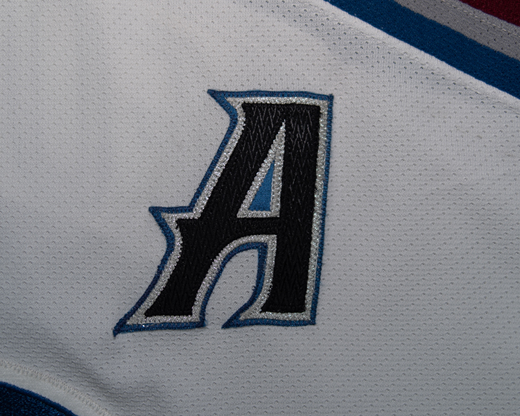 Peter Forsberg Colorado Avalanche game worn jersey tagging Peter Forsberg Colorado Avalanche game worn jersey tagging