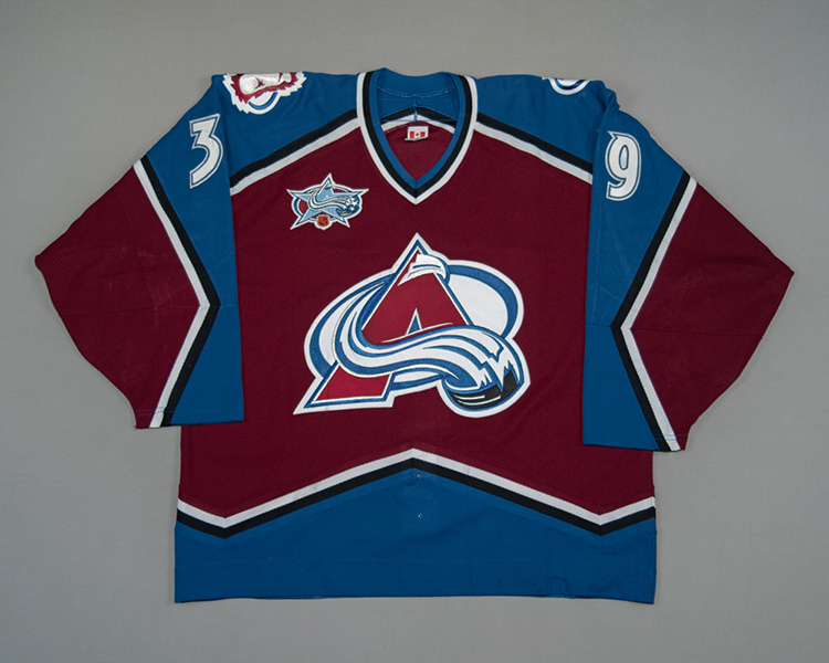 Ville Nieminen Colorado Avalanche game worn jersey Front Ville Nieminen Colorado Avalanche game worn jersey Front