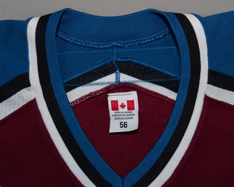 Ville Nieminen Colorado Avalanche game worn jersey tagging Ville Nieminen Colorado Avalanche game worn jersey tagging