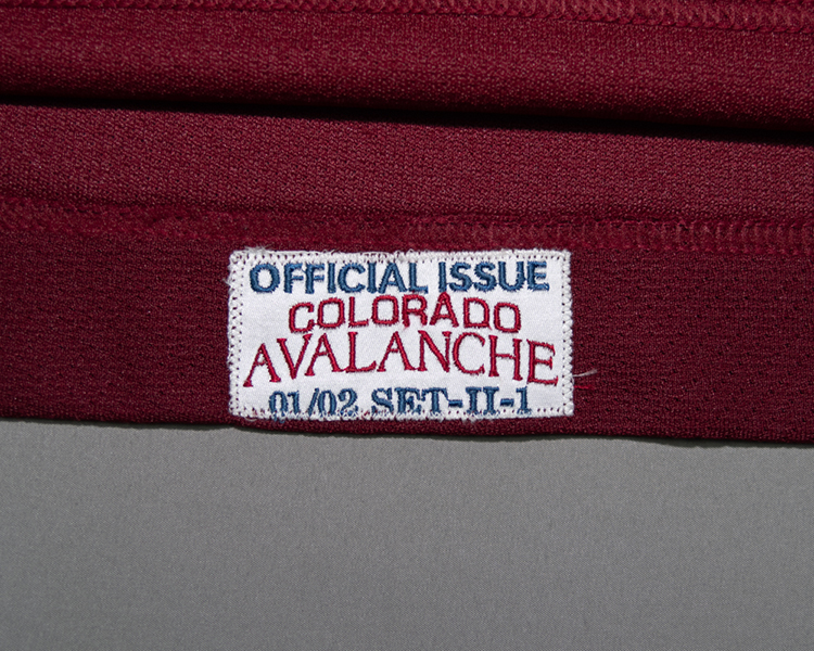 Rob Blake Colorado Avalanche game worn jersey tagging Rob Blake Colorado Avalanche game worn jersey tagging