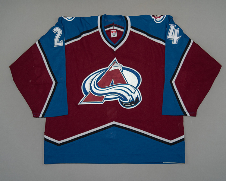 Chris McAllister Colorado Avalanche game worn jersey Front Chris McAllister Colorado Avalanche game worn jersey Front