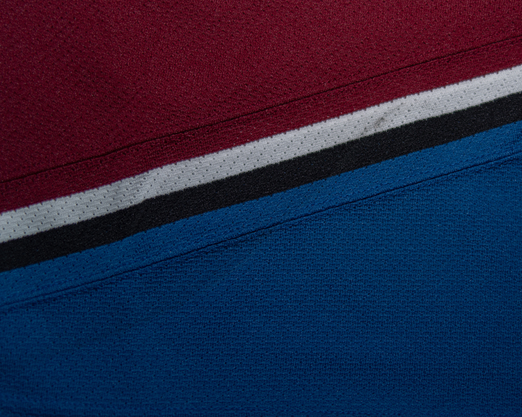 Chris McAllister Colorado Avalanche game worn jersey tagging Chris McAllister Colorado Avalanche game worn jersey tagging
