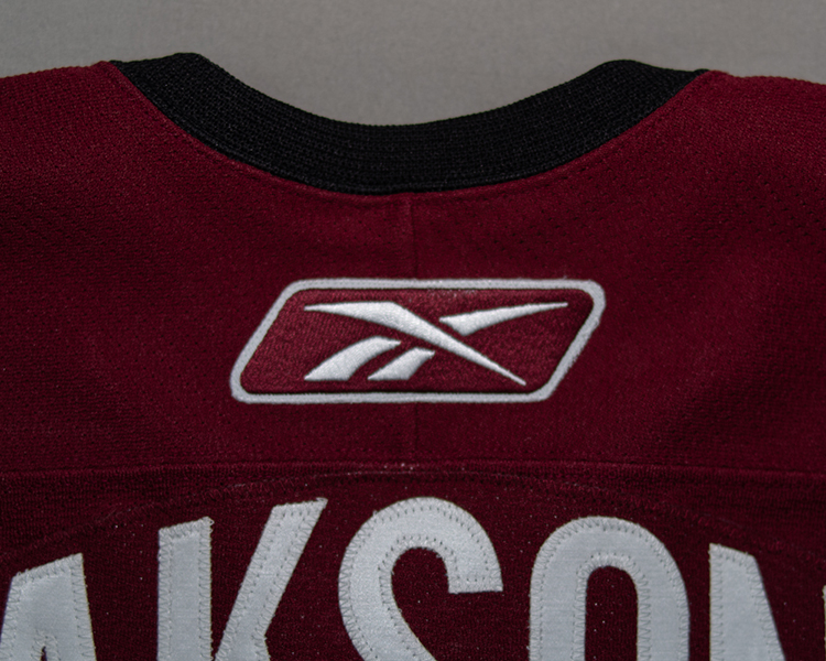 Antti Laaksonen Colorado Avalanche game worn jersey tagging Antti Laaksonen Colorado Avalanche game worn jersey tagging