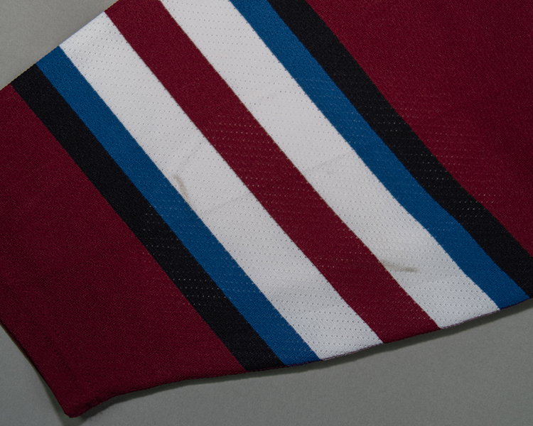 Ossi Vaananen Colorado Avalanche game worn jersey tagging Ossi Vaananen Colorado Avalanche game worn jersey tagging