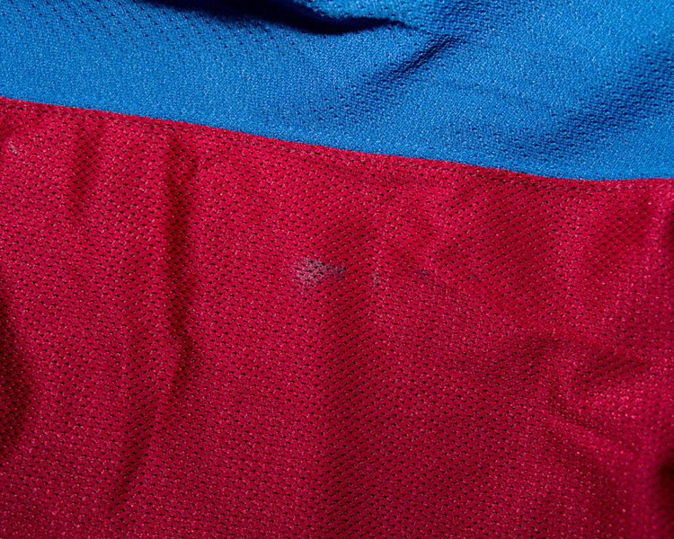 Jose Theodore Colorado Avalanche game worn jersey tagging Jose Theodore Colorado Avalanche game worn jersey tagging
