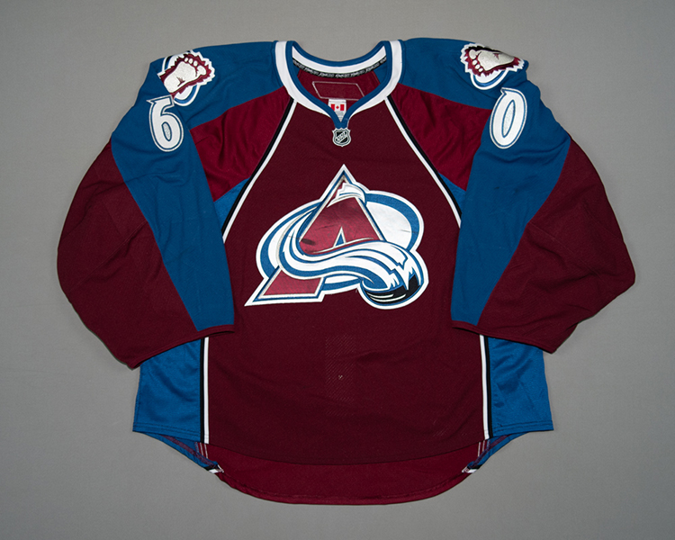 Jose Theodore Colorado Avalanche game worn jersey Front Jose Theodore Colorado Avalanche game worn jersey Front