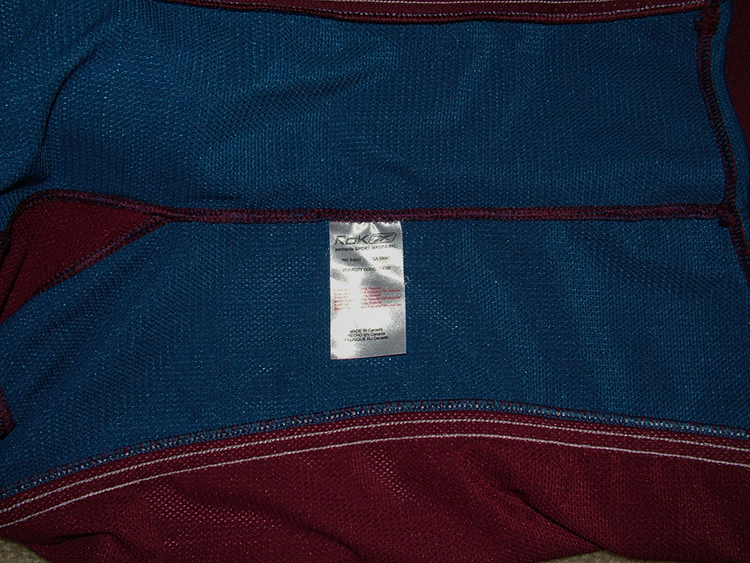 Jose Theodore Colorado Avalanche game worn jersey tagging Jose Theodore Colorado Avalanche game worn jersey tagging