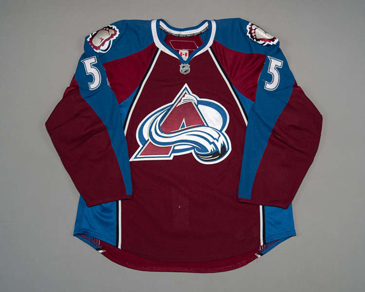 Cody McLeod Colorado Avalanche game worn jersey Front Cody McLeod Colorado Avalanche game worn jersey Front