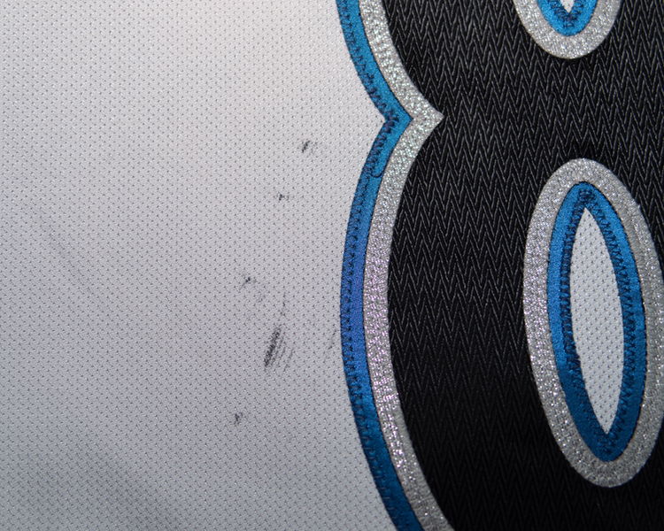 Wojtek Wolski Colorado Avalanche game worn jersey tagging Wojtek Wolski Colorado Avalanche game worn jersey tagging