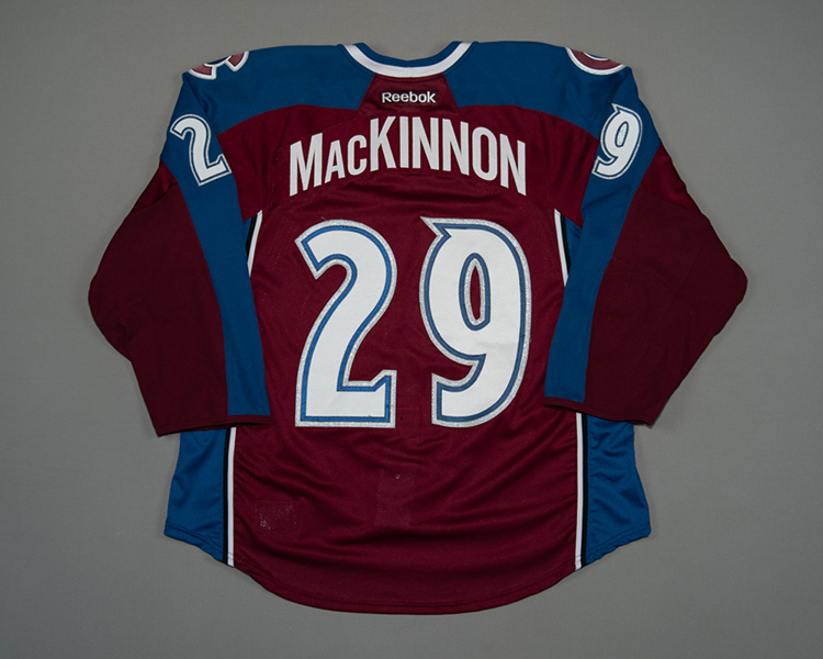Colorado Avalanche game worn Nathan Mackinnon jersey