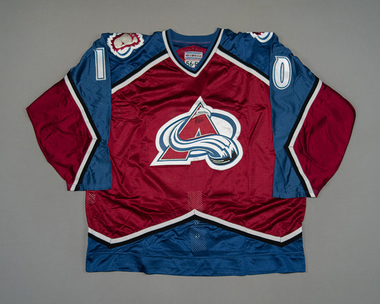 Troy Murray Colorado Avalanche game worn jersey Front Troy Murray Colorado Avalanche game worn jersey Front