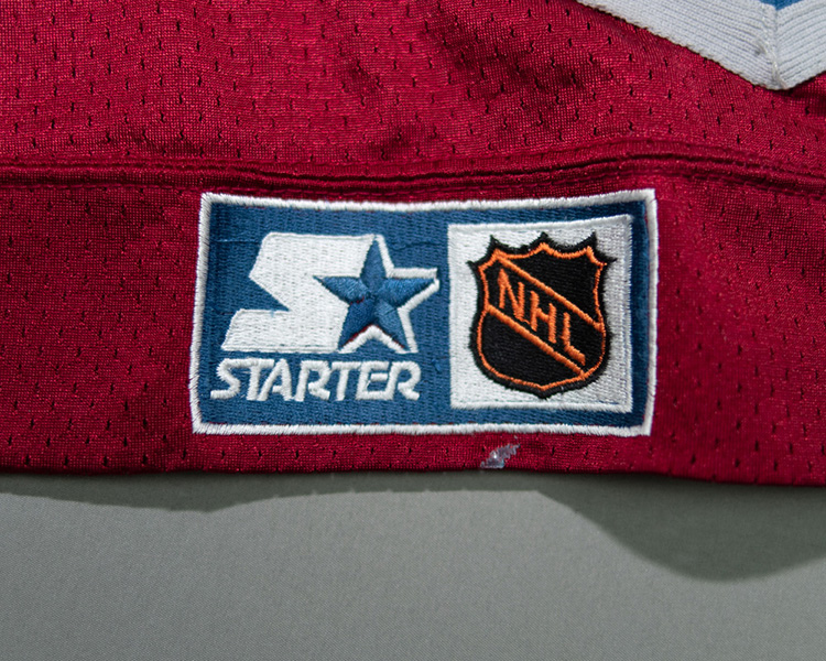 Scott Young Colorado Avalanche game worn jersey tagging Scott Young Colorado Avalanche game worn jersey tagging