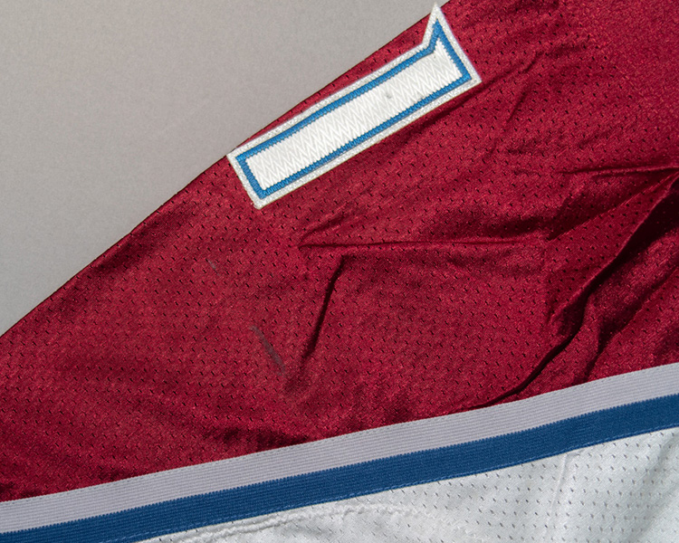 Craig Billington Colorado Avalanche game worn jersey tagging Craig Billington Colorado Avalanche game worn jersey tagging