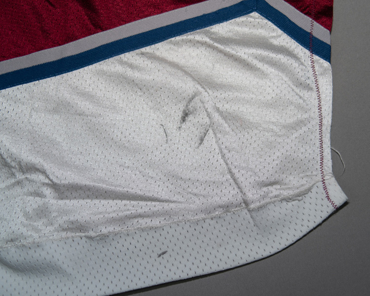 Craig Billington Colorado Avalanche game worn jersey tagging Craig Billington Colorado Avalanche game worn jersey tagging