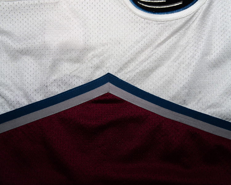 on Klemm Colorado Avalanche game worn jersey tagging on Klemm Colorado Avalanche game worn jersey tagging