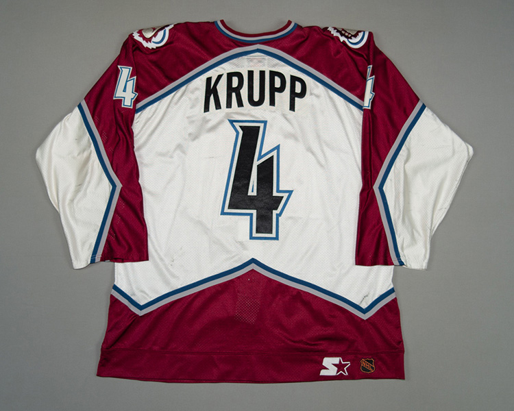 Colorado Avalanche game worn Uwe Krupp jersey