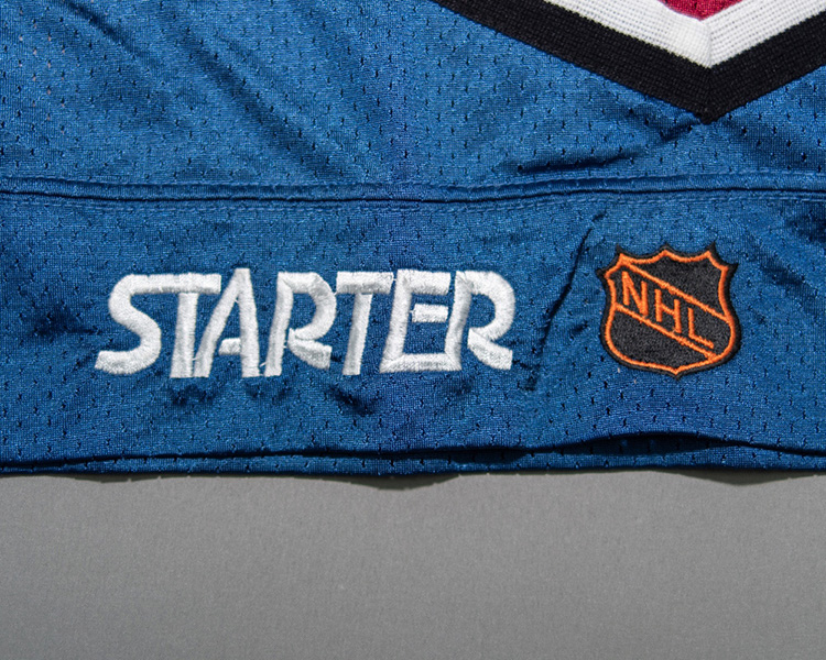 Aaron Miller Colorado Avalanche game issued jersey tagging Aaron Miller Colorado Avalanche game issued jersey tagging