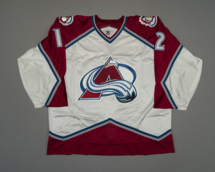 Shean Donovan Colorado Avalanche game worn jersey Front Shean Donovan Colorado Avalanche game worn jersey Front