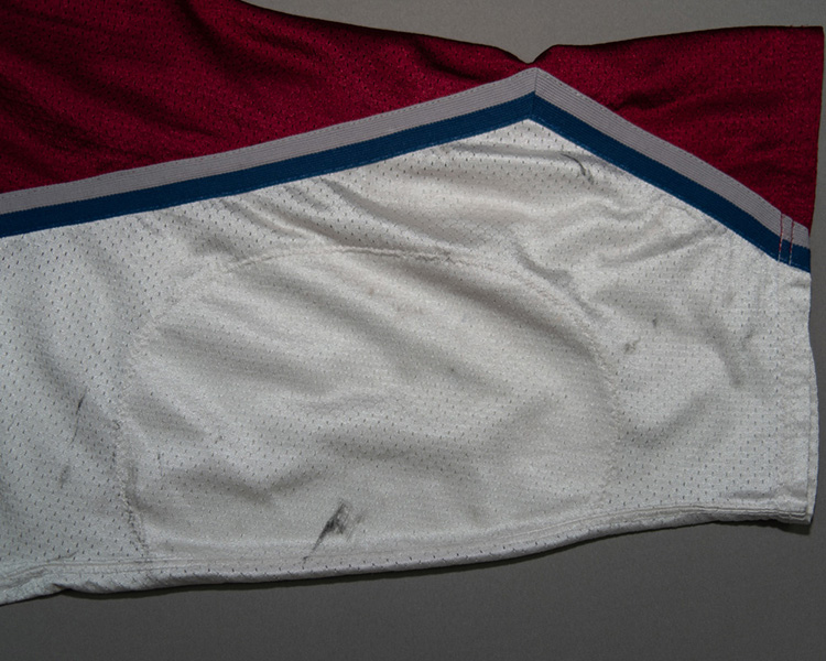 Aaron Miller Colorado Avalanche game worn jersey tagging Aaron Miller Colorado Avalanche game worn jersey tagging