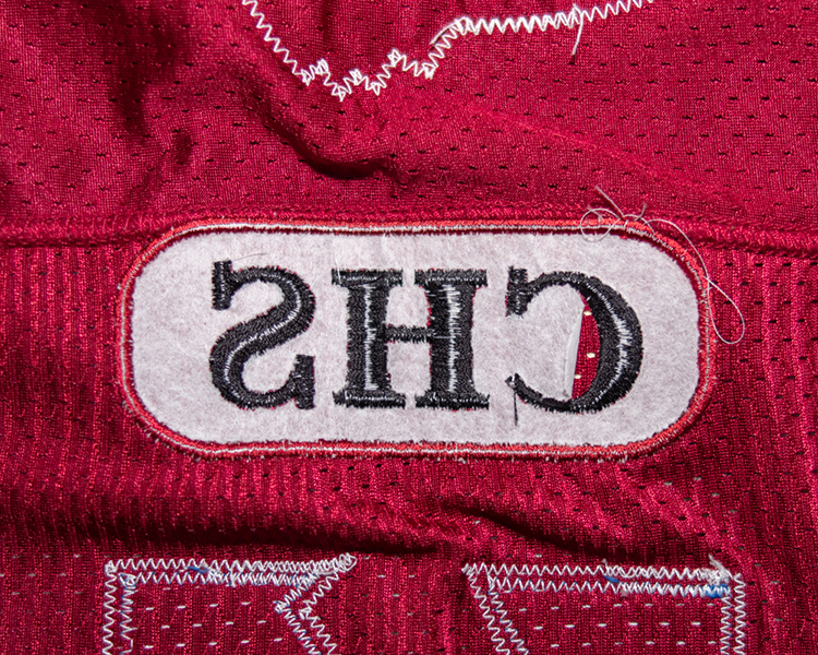 Jeff Odgers Colorado Avalanche game worn jersey tagging Jeff Odgers Colorado Avalanche game worn jersey tagging