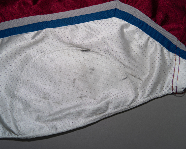 Adam Deadmarsh Colorado Avalanche game worn jersey tagging Adam Deadmarsh Colorado Avalanche game worn jersey tagging