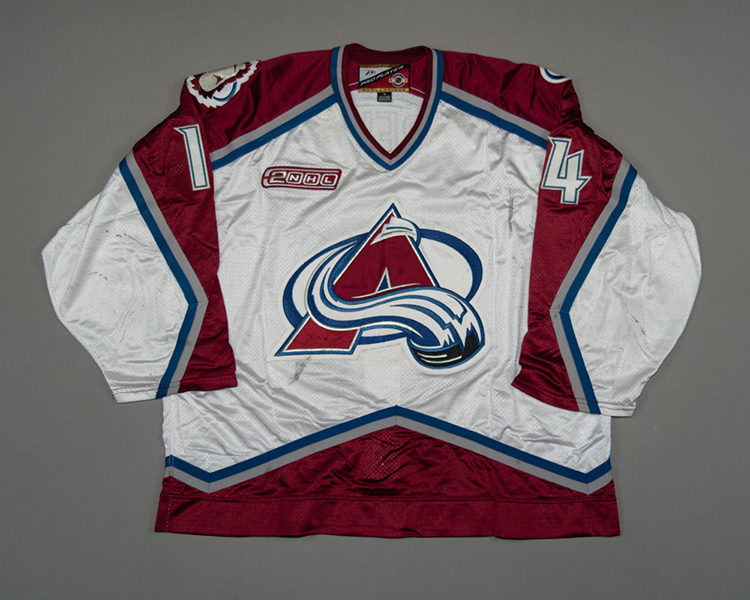Dave Reid Colorado Avalanche game worn jersey Front Dave Reid Colorado Avalanche game worn jersey Front