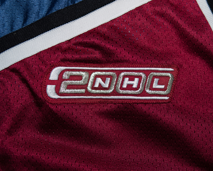 Patrick Roy Colorado Avalanche game worn jersey tagging Patrick Roy Colorado Avalanche game worn jersey tagging